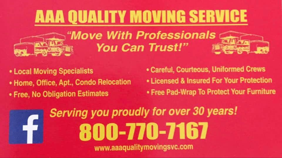 AAA Quality Moving Service Company logo