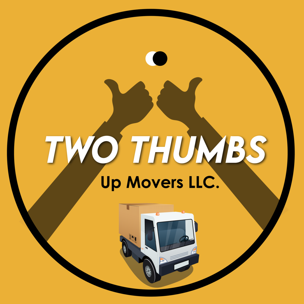 Two Thumbs Up Movers Moving Company logo